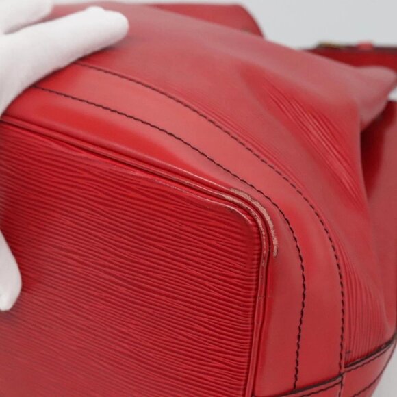 LOUIS VUITTON Epi Noe Shoulder Bag Red M44007 LV Auth 127203 - Picture 4 of 16